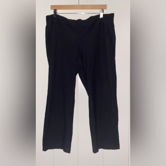 Eileen Fisher Crop Pants Women L Career Office Wear Basic‎ Closet Essentials - Picture 5 of 6